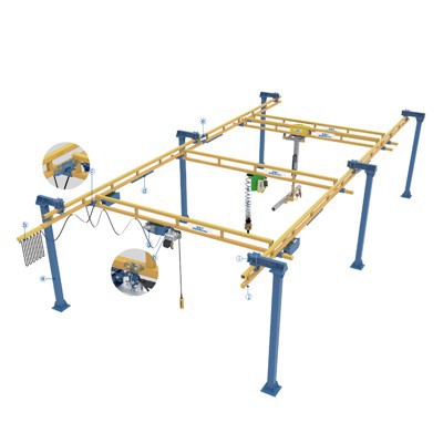 吊り下げモノレールクレーン